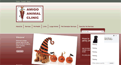 Desktop Screenshot of amigoanimalclinicgj.com