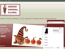 Tablet Screenshot of amigoanimalclinicgj.com